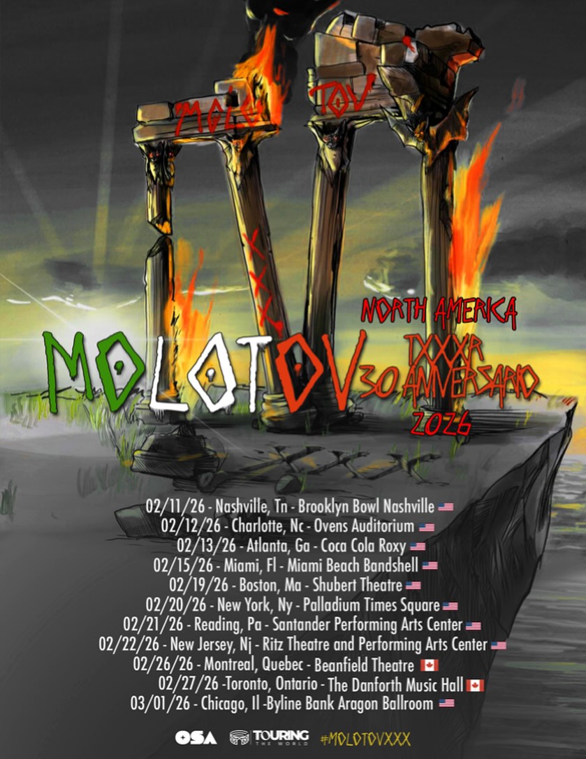 Molotov MOLOTOV 3O ANNIVERSARY TXXXR Tour Poster 2025